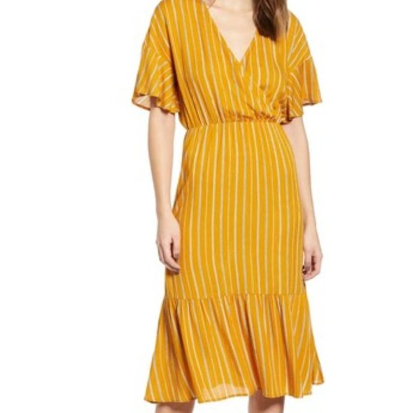Surplice Midi Dress - Picture 1 of 3